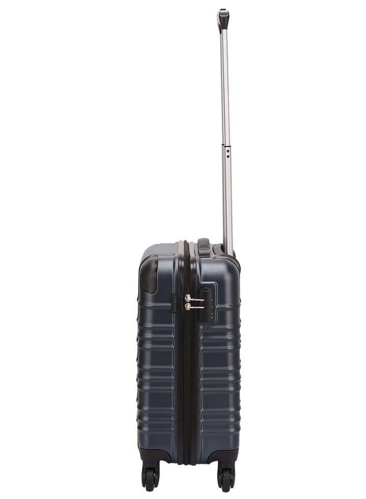 Wenger Amplar 3 Piece (53+65+75 Cm) 4-Double Wheeled Hardside Non-Expandable Luggage Trolley Set - Navy Blue - Image 4